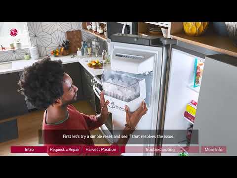 Troubleshooting an LG Refrigerator Ice Tray That Will Not Turn Upright