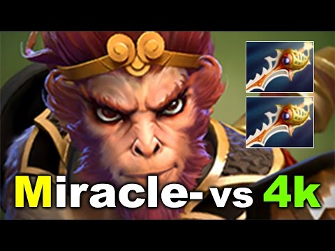 Miracle- 9k Monkey King vs 4k PUB DOTA 2
