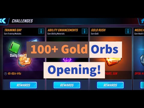 100+ Gold Orbs Opening! Save Premium and Milestone Orbs! | Marvel Strike Force - Free To Play