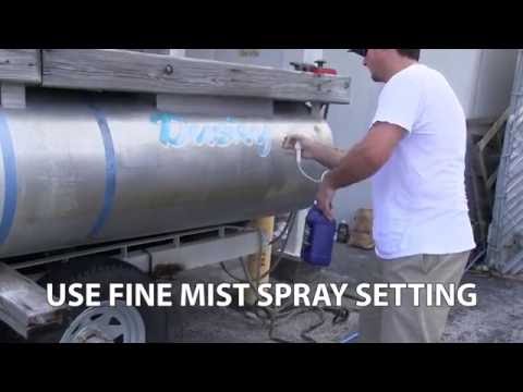 Pontoon Boat Restoration Oxidized Aluminum Cleaning by Star Brite Pontoon Boat R...