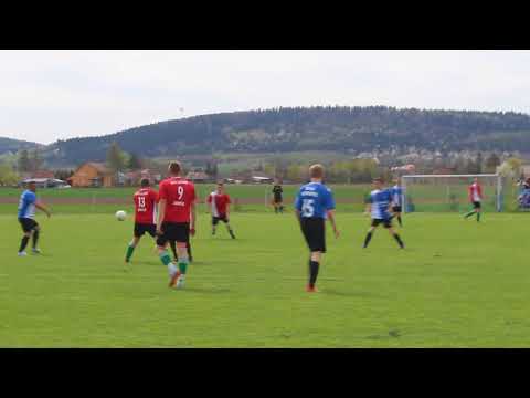 Unia Fredropol - Leśnik Bircza bramka 1-0 27' Konrad Pelc (as.Paweł Duński)