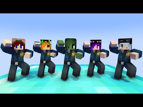 MONSTER SCHOOL : GANGNAM STYLE POLICE MONSTER GIRLS - MINECRAFT ANIMATION