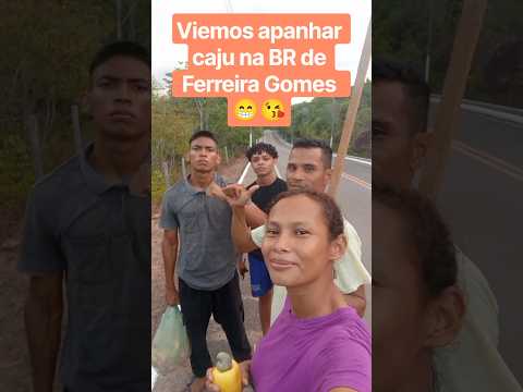 viemos apanhar caju na BR de Ferreira Gomes 😁😘 #registrodevida