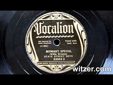 MIDNIGHT SPECIAL - STATE STREET BOYS (1935) on Vocalion 78 RPM (Big Bill Broonzy)