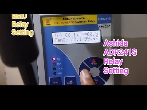 Ashida ADR241s Relay setting, RMU relay setting,