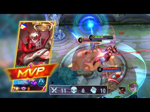 6 WinStreak Using This UNKILLABLE ASSASSIN BUILD | YU ZHONG EMBLEM SET 2022 - MLBB