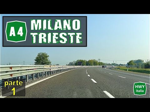 4K - Autostrada A4 | da Milano a Trieste in Real Time | parte 1