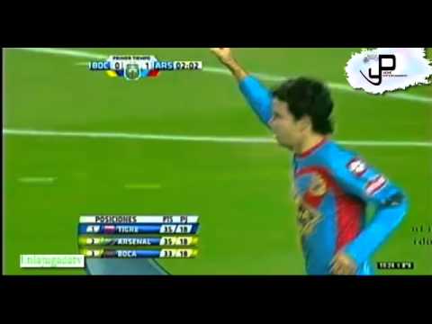 Arsenal 3 vs Boca 0 - Gol de Emilio Zelaya - 17/junio/2012 - Fecha 18 - Goleada Bombonera
