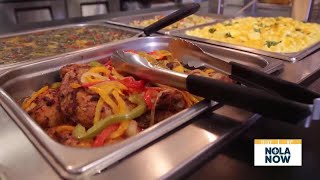 Grab hot lunch at Rouses Markets self-serve food line