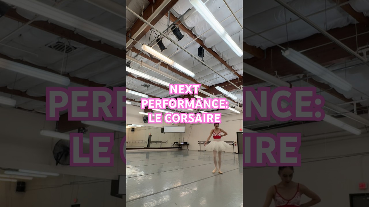 NEXT PERFORMANCE: LE CORSAIRE #ballerina#lecorsaire#rehearsal#freelanceballerina#ballet#lifeoflori