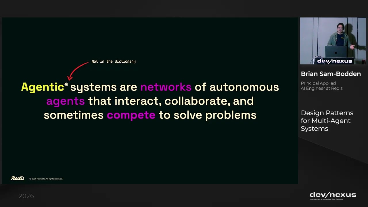 Devnexus 2026 - Design Patterns for Multi Agent Systems - Brian Sam Bodden
