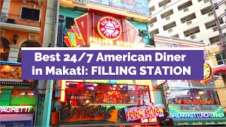 Best 24/7 American Diner in Makati: Filling Station Bar & Cafe