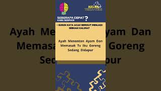 Download lagu Susun kata acak berikut menjadi sebuah kalimat #kelastekateki #tebakgambar #shorts #trending mp3