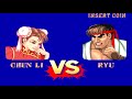 Street Fighter II' Champion Edition (Arcade 1CC Hardest Difficulty) - Chun Li Playthrough