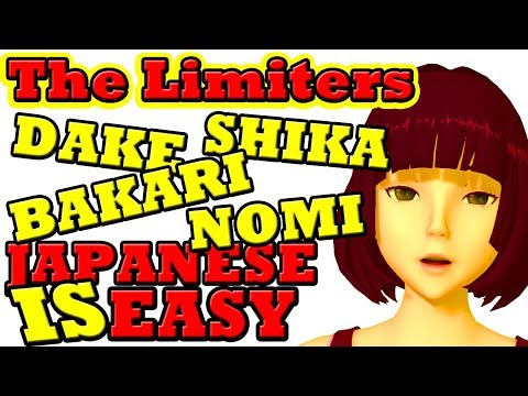 Lesson 33: Dake, shika, bakari, nomi: making SENSE of Japanese limiting terms.