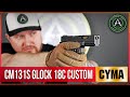 Страйкбольный пистолет (Cyma) CM131S PHANTOM GLOCK 18C custom AEP электр. Li-Po