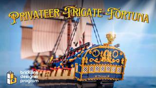 YouTube thumbnail: I Spent 144 Hours Animating This MASTERPIECE! Privateer Frigate Fortuna Stop Motion | BDP Series 7