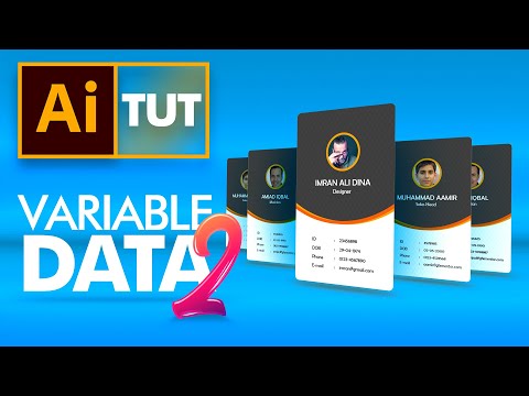 Variable Data Export Individual Files in Adobe Illustrator اردو हिंदी`