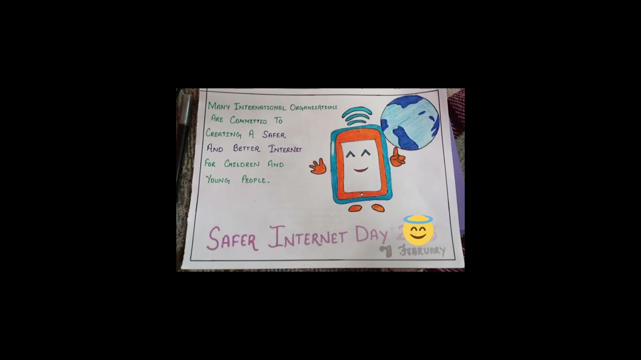 || Safer Internet Day || #activityschool #ideas #schoolproject #drawing #shorts