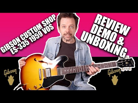 GIBSON Custom Shop ES-335 1959 VOS - Guitar Review, Demo and Unboxing!