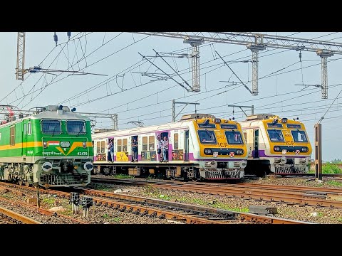 World's Busiest Trains Compilation! Mumbai Locals and Express in Action!