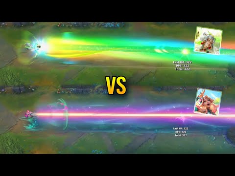 Panda Pal Lux vs Faerie Court Lux - Skin Comparison - League of Legends