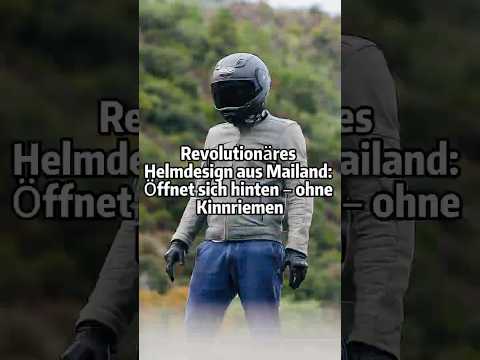 Revolutionäres Helmdesign aus Mailand: Öffnet sich hinten – ohne Kinnriemen 😮#HelmInnovation