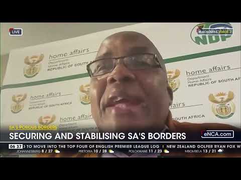 Discussion Minister Aaron Motsoaledi talks SA borders