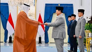 Presiden Prabowo Terima Surat Kepercayaan dari 10 Duta Besar Negara Sahabat di Istana Merdeka