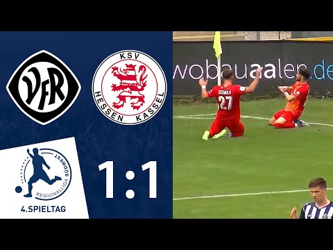 Unentschieden in Aalen | VfR Aalen - KSV Hessen Kassel | 4. Spieltag RLSW