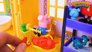 PEPPA PIG gets a new toy House in this Kids Learning Video!