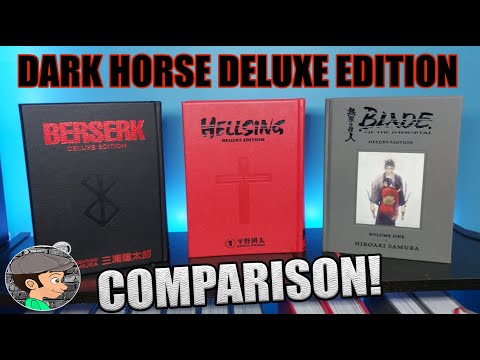 Comparing All Dark Horse Deluxe Editions - Berserk, Hellsing & Blade of the Immortal - MANGA