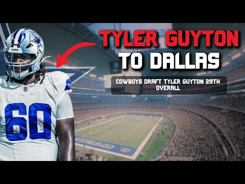 Tyler Guyton Drafted By The Dallas #Cowboys At 29th Overall! | Initial Reaction 2024 NFL Draft
