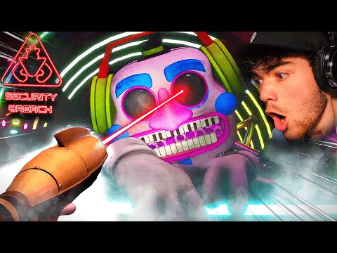WHAT HAPPENS IF YOU SHOOT MUSIC MAN WITH THE LASER GUN [FNAF SECURITY BREACH PART 6] [W/ TIMESTAMPS]