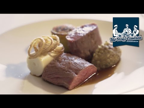 Michelin star chef Graeme Cheevers creates Scotch lamb with aubergine and onion sauce