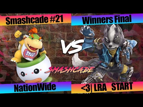 Smashcade Online #21-SSBU Ultimate: WF, NationWide(Bowser Jr.) vs  LRA_START (Wolf)