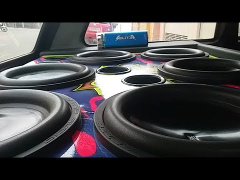 6 ZETTA SUBWOOFERS 600 RMS PLAYING LOUD = ILOVEBASSBR