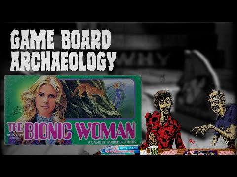 Game Board Archaeology #3 The Bionic Woman Game from 1976