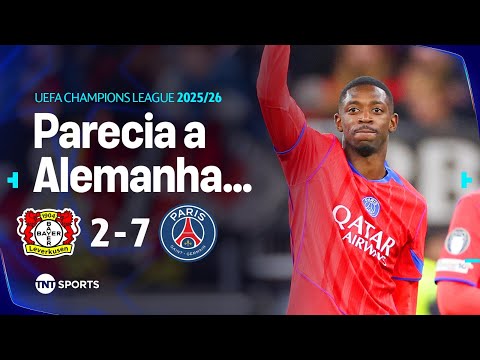 Gols e lances de Bayer Leverkusen x PSG