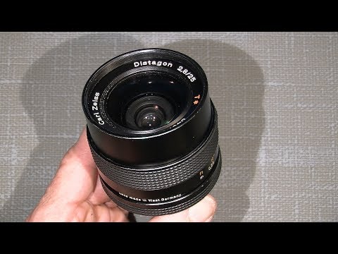 Sticky aperture blades in Carl Zeiss Distagon 2.8 / 25 T* for Contax / Yashica