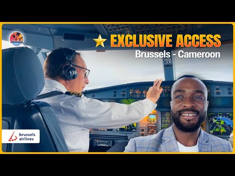 My Cockpit Experience- Travel With Me From the Brussels to Douala, Cameroon Using Brussels Airline