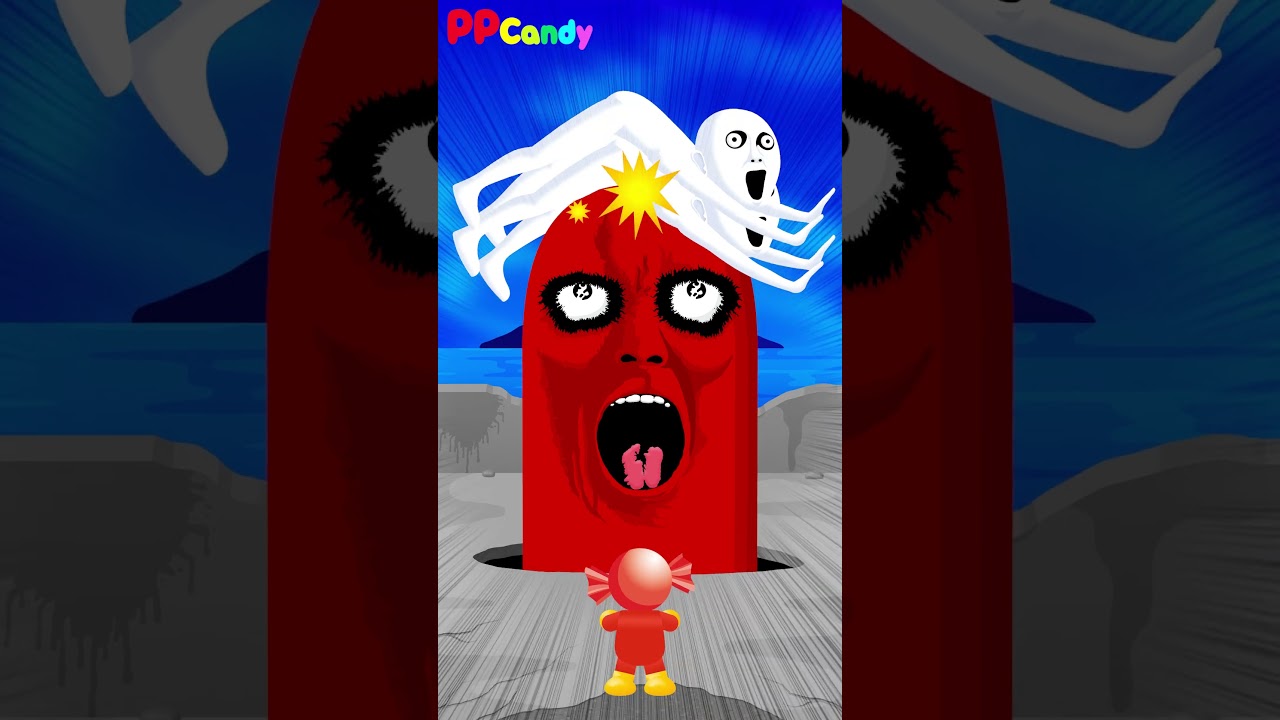 穴のおばけを穴に戻したい #shorts #anime #animation #妖怪