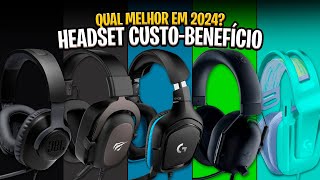 Os Top 5 Melhores Headset Gamers CUSTO-BENEFÍCIO de 2024! ✅