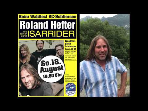 Roland Hefter mit seiner Band ISARRIDER am 18. August 2019 auf dem Waldfest in Schliersee