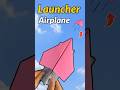 How To Make A Paper Airplane Paper Plane Launcher Rubber Band Launcher