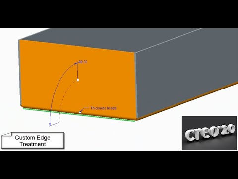Sheetmetal Tutorial: How to define custom Edge Treatment with Flat feature