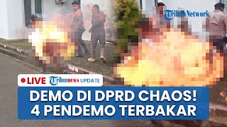 LIVE: DETIK-DETIK 4 Pendemo PMII Terbakar dalam Aksi Demo Bakar Ban di DPRD SBT, Kulit Melepuh