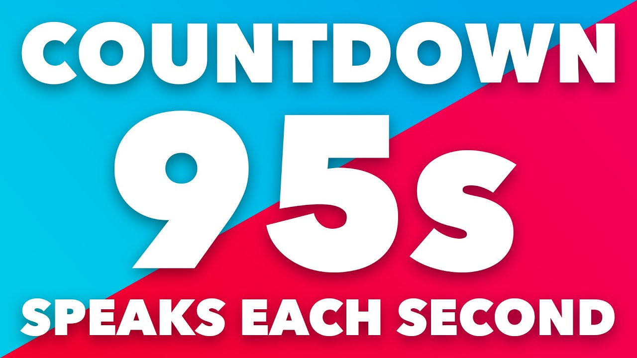 95 Second Timer with Voice Countdown