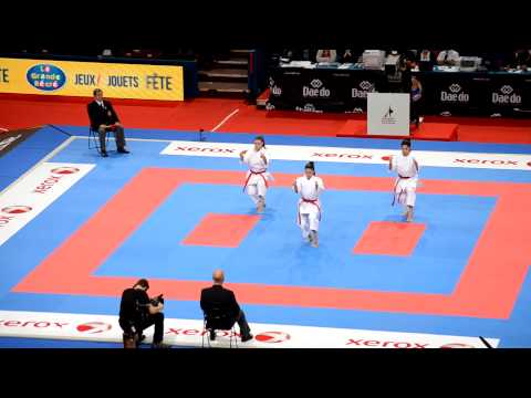 Female Team Kata Egypt - Bronze Medal performance - 2012 World Karate Championships