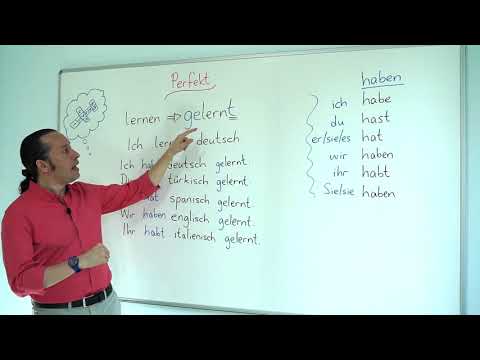 Almanca Temel A1/A2 Ders - 25 Bölüm - 1 "Perfekt" -di'li Geçmiş Zaman, "Haben" ve "Sein"